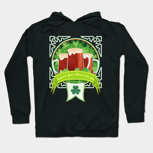 Support Your Local Wet Bar Hoodie by Paradise Stitch